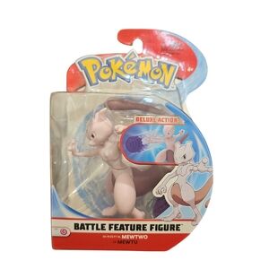 Jazwares Pokemon S3 Battle Feature Figure Mewtwo 4.5" TCG Nintendo Collectible